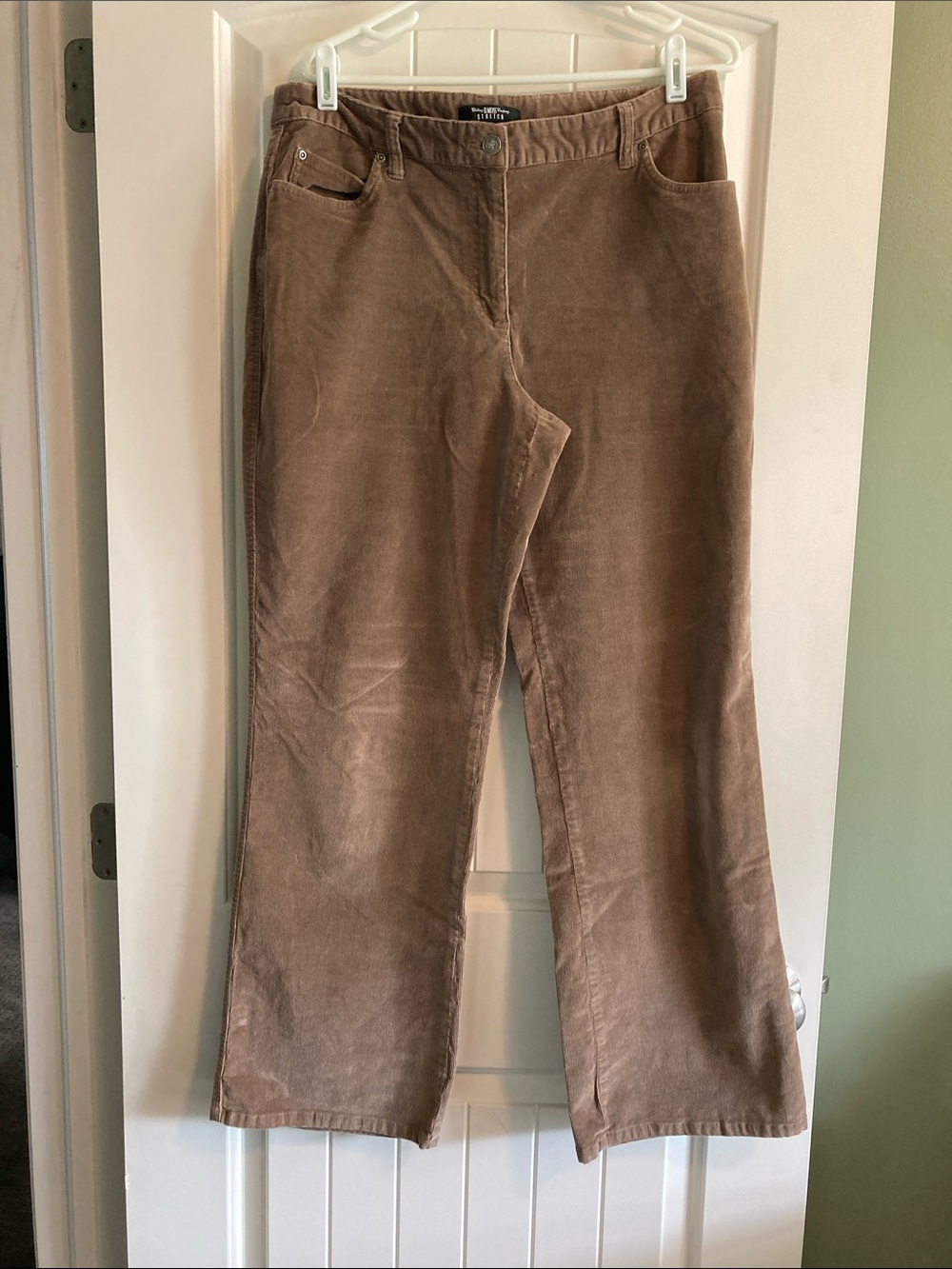 Vintage B. Moss Tan Wide Leg Stretch Corduroy